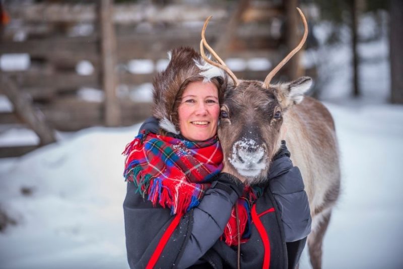 Die Sami und ihre Rentiere typische Aktivitäten in Lappland im Winter entdecken mit Nordic
