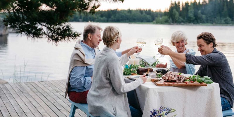 Essen am See in Skandinavien