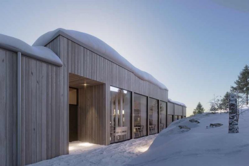 Hauptgebäude der Lappland View Lodge ©Explore The North