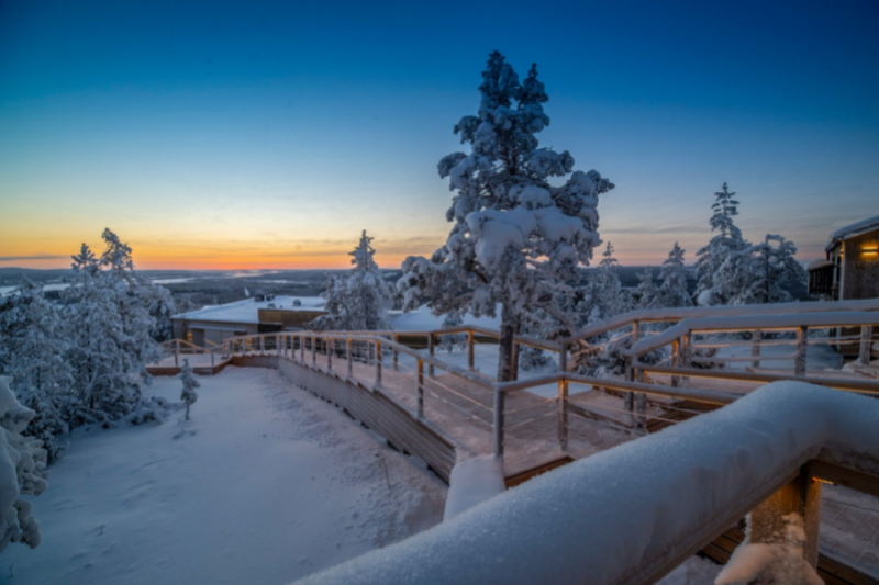 Lappland View Lodge im Winter