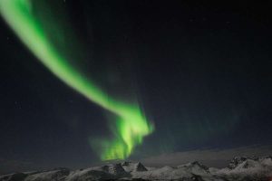 Polarlicht an der Norwegischen Küste auf Hurtigruten Seereise mit Nordic