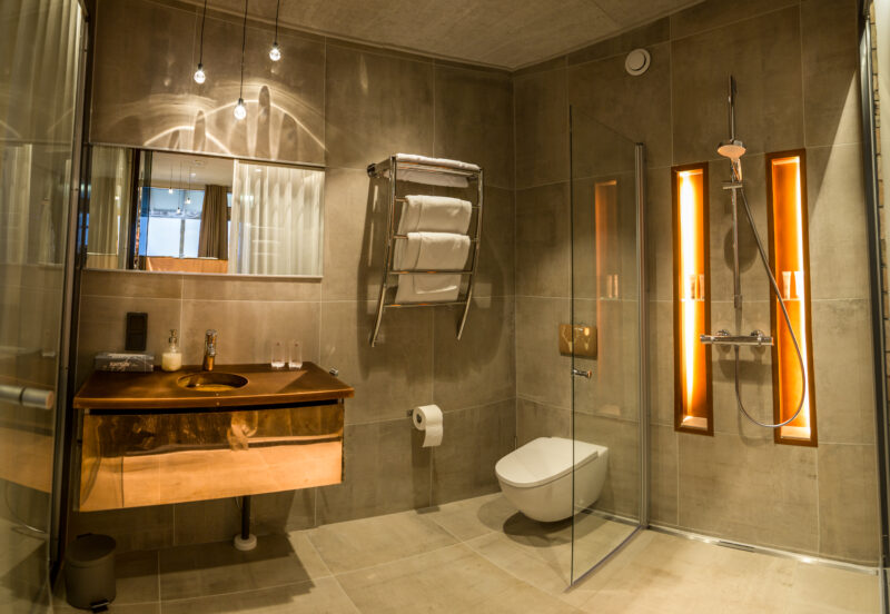Isosyote_AuroraViewSuite_Bathroom_Pudasjarvi_Finland©ArcticBoutiqueHotelIsoSyote
