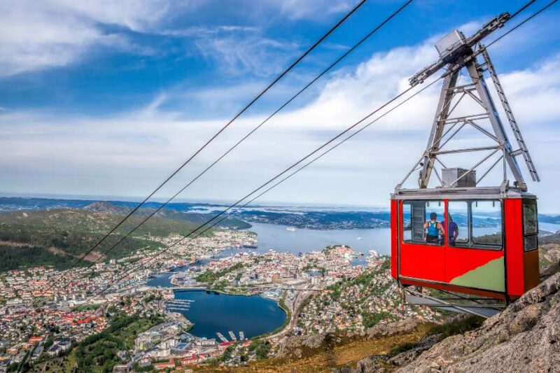 Ulriken-Seilbahn-in-Bergen-in-Norwegen-Reisen-mit-Nordic-Skandinavien-Spezialist